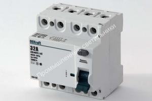 УЗО 03-4п 32А 30мА тип АС 6кА DEKraft 14234 1