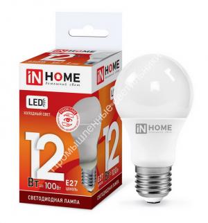 Лампа A60-VC 12W/6500K/E27/1140Lm IN HOME (10/100) 1