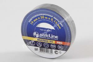 Изолента SafeLine 19/20 (серо-стальная) 85г. (10/200) 1