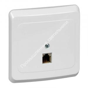 Розетка СП Этюд телефонная RJ115 TELC-001B (10/120) 1