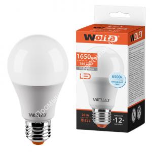 Лампа A65 20W/6500K/E27/1650Lm WOLTA (25W65BL20E27) (10/50) 1