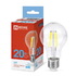 Лампа A60 deco 20W/6500K/E27/1890Lm прозрачная IN HOME (10/50) 1