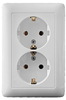 Розетка 2СП ХИТ з.к.RS16-236-B (68)