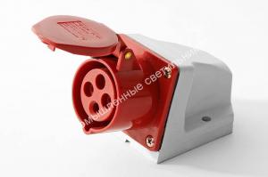 Розетка силовая IEK 214 кабельная 3P+PE 16А/380В IP44 (10) 1