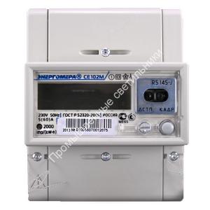 Счетчик СЕ 102M R5 145-A (5-60A) двухтарифный на DIN-рейку Энергомера (10) 1