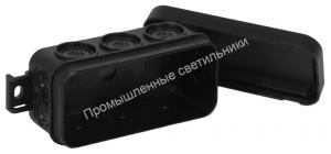 Коробка распаячная ОП 67091Ч 43х80х36 черная IP54 (234) Рувинил 1