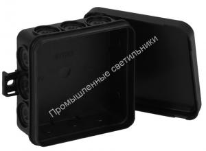 Коробка распаячная ОП 67093Ч 85х85х35 черная IP54 (140) Рувинил 1