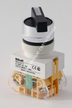 Переключатель ПЕ22-ALC-3-BLK DEKraft 25056 (10/160) 1