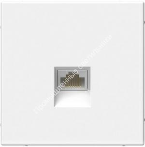 Розетка СП ArtGallery б/р комп. RJ45 кат.6А белый GAL000186 (5) 1