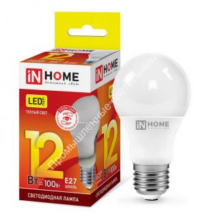 Лампа A60-VC 12W/3000K/E27/1140Lm IN HOME (10/100) 1