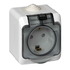 Розетка ОП ПГ Этюд з.к. IP44 PA16-044B (12/96) 1