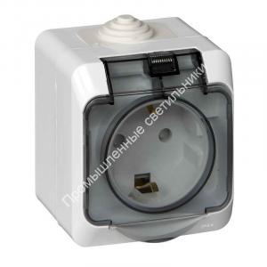 Розетка ОП ПГ Этюд з.к. IP44 PA16-044B (12/96) 1