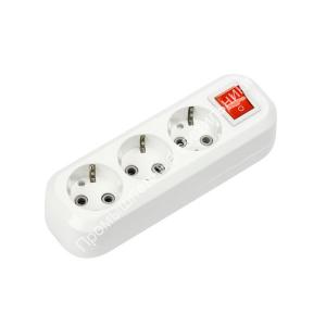 Колодка 3 гн. 16А з/к с выкл. УЗВ-3-GRAND 5230 IN HOME 1