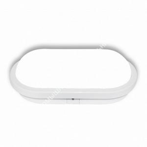 Светильник овал OBL WH 20W/3000/4500/6500K 1600Lm до +100*C для бани IP65 271х146х76мм LEEK (10) 1