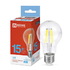 Лампа A60 deco 15W/6500K/E27/1480Lm прозрачная IN HOME (10/50) 1