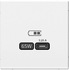 Розетка СП ArtGallery б/р USB C 65Вт QC, PD белый GAL000127 1
