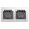 Розетка 2СП GLOSSA з.к. IP44 шторки GSL000147 (9/54)