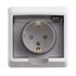 Розетка СП ПГ Этюд з.к. IP44 шторки PC16-044B (14/84) 3