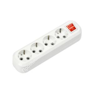 Колодка 4 гн. 16А з/к с выкл. УЗВ-4-GRAND 5240 IN HOME 1