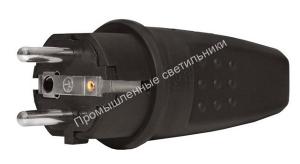 Вилка з.к. 16А прямая каучук IP44 Smartbuy (20) 1