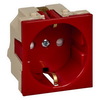 Розетка модульная W45 з/к шторки красная 45х45 Systeme Electric
